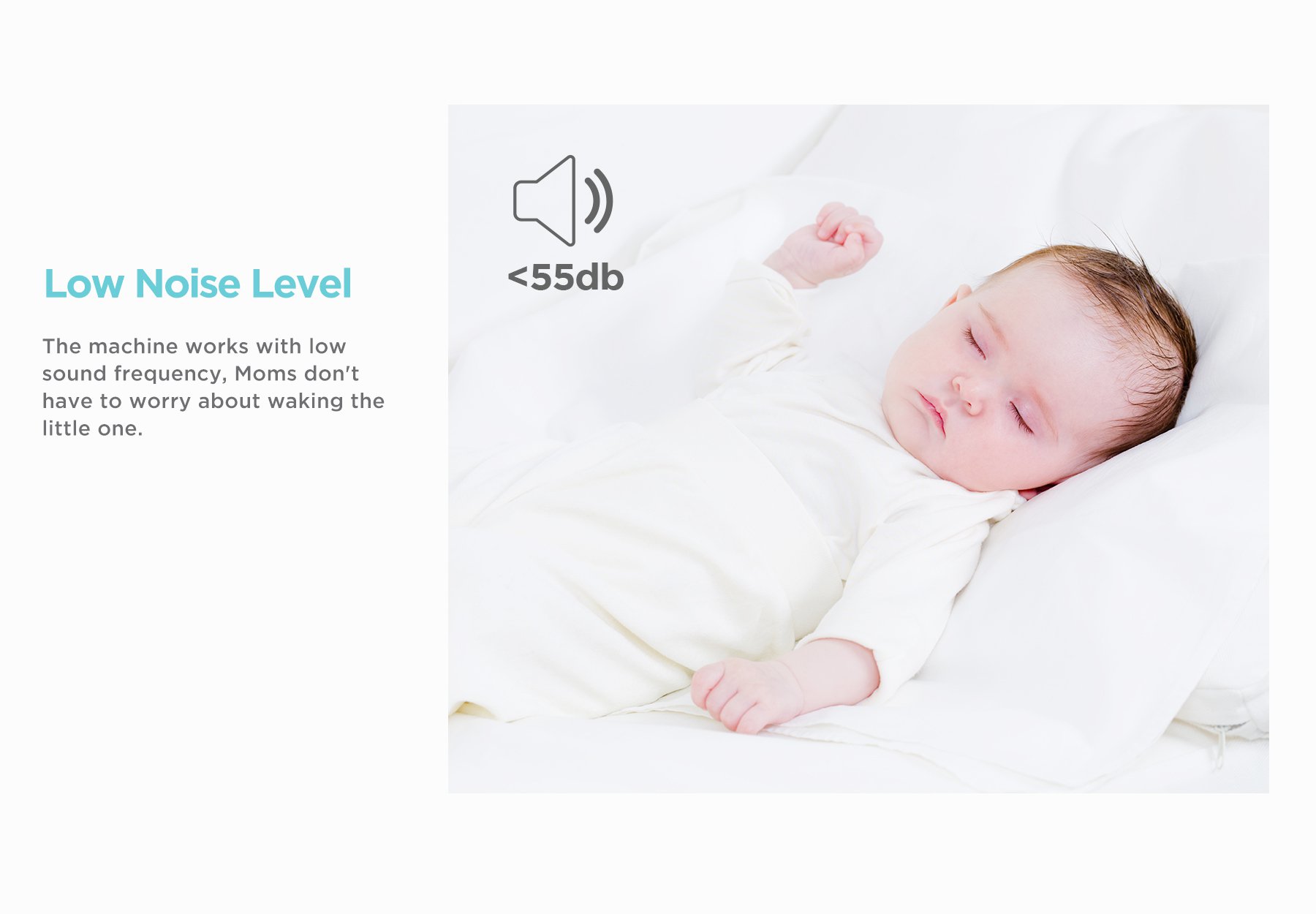 MOOIMOM Hands-Free Electric Breast Pump M2 description image