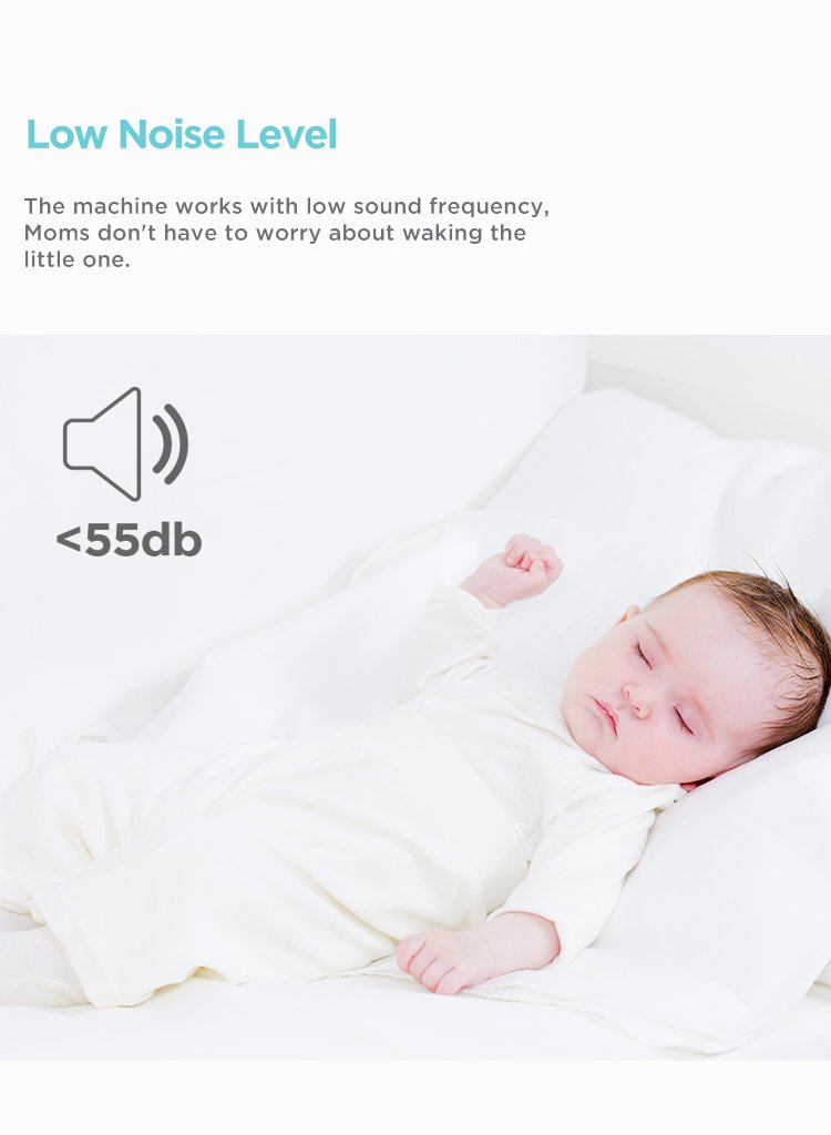 MOOIMOM Hands-Free Electric Breast Pump M2 description image