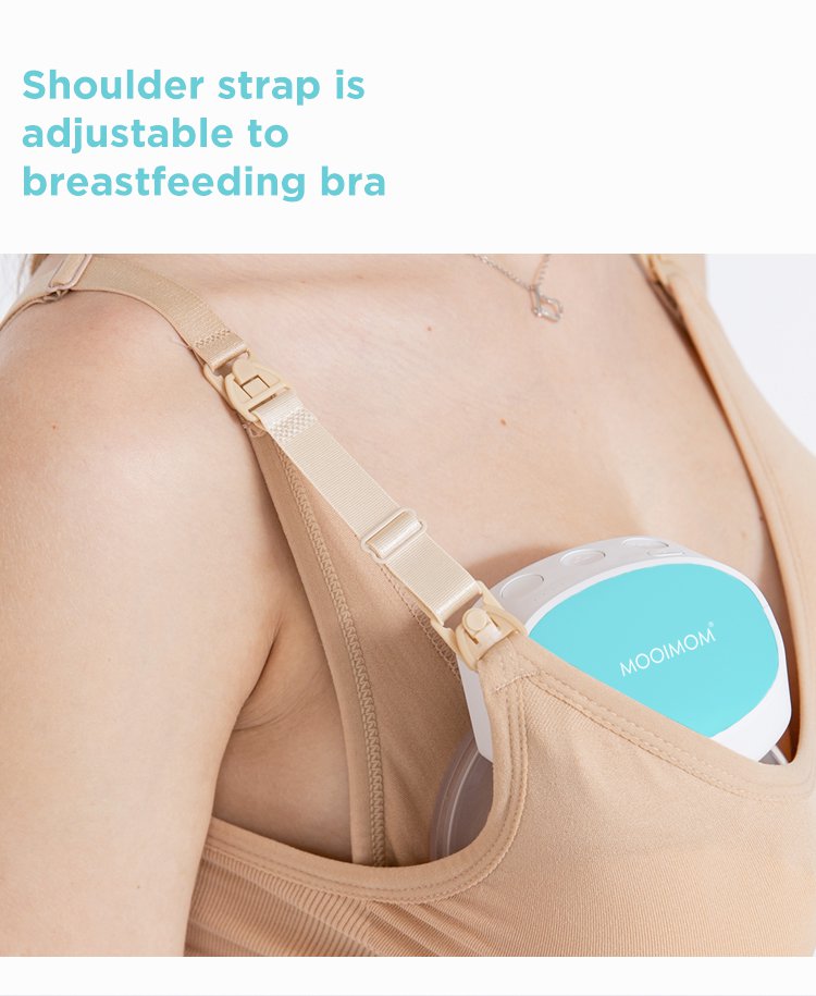 MOOIMOM Hands-Free Electric Breast Pump M2 description image