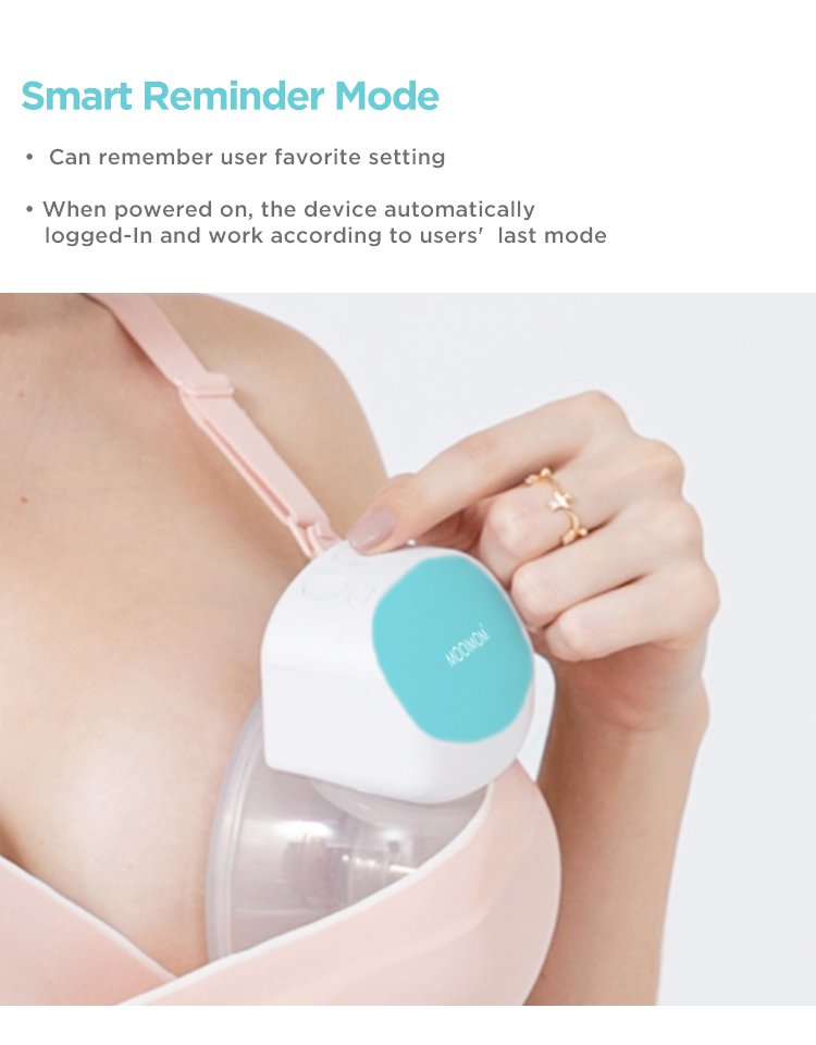 MOOIMOM Hands-Free Electric Breast Pump M2 description image