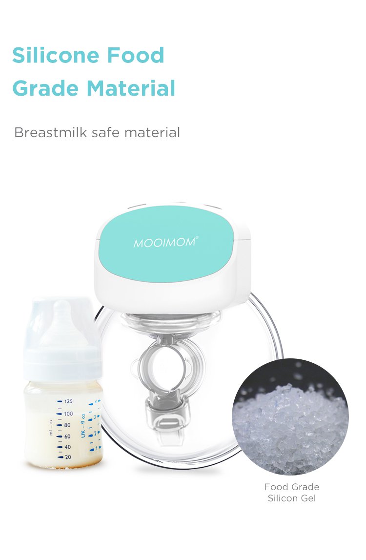 MOOIMOM Hands-Free Electric Breast Pump M2 description image