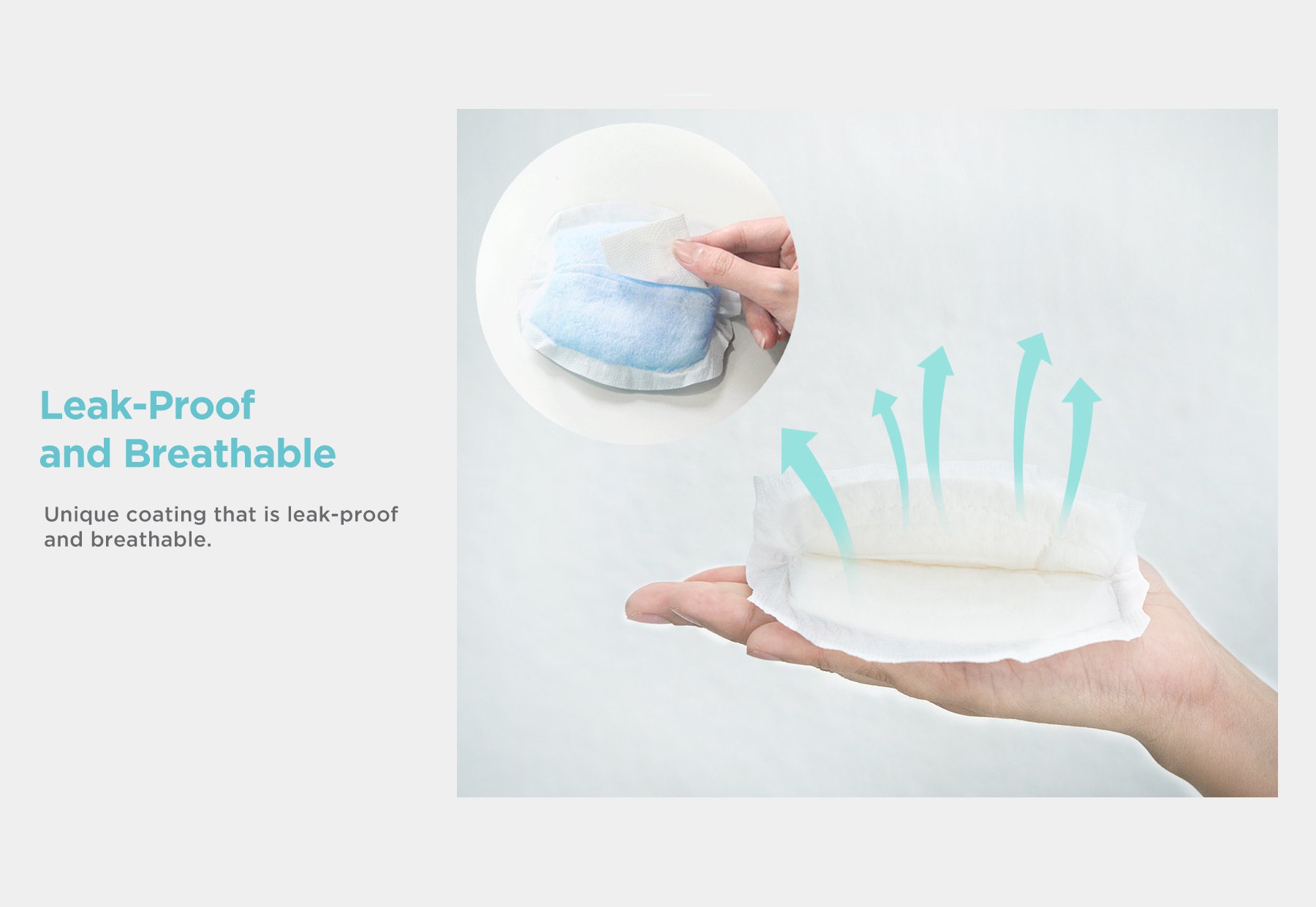 MOOIMOM Disposable Breast Pads (12pcs) description image