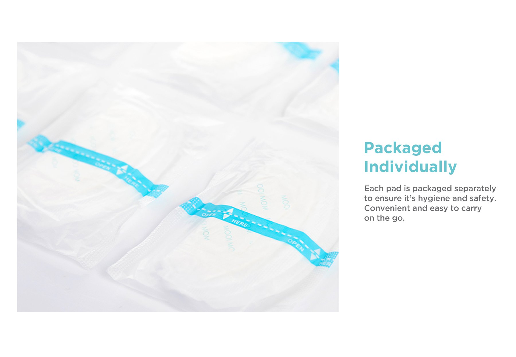 MOOIMOM Disposable Breast Pads (12pcs) description image