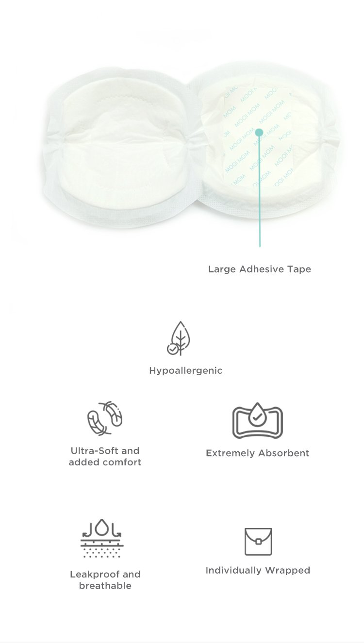 MOOIMOM Disposable Breast Pads (12pcs) description image