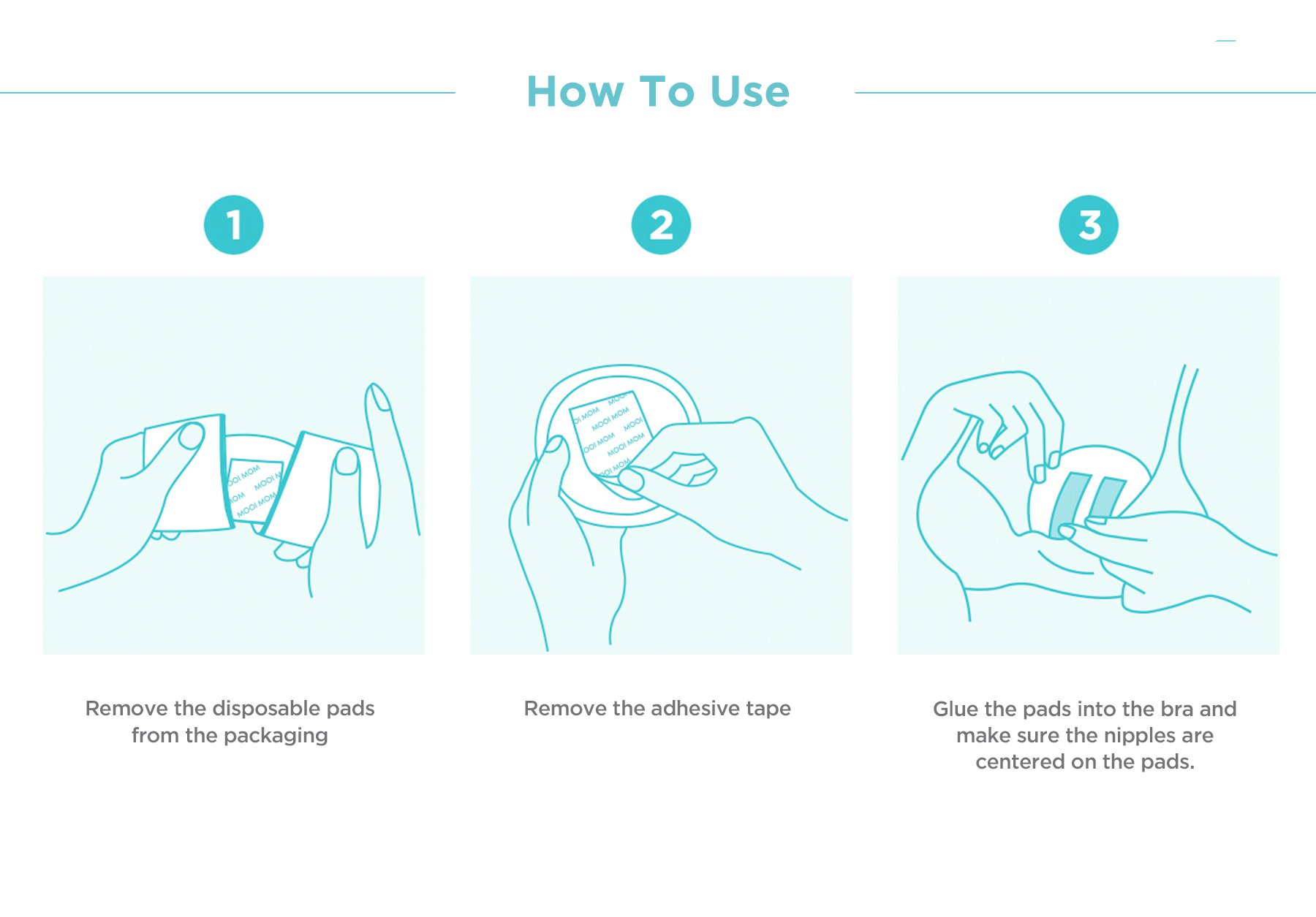 MOOIMOM Disposable Breast Pads (30pcs) description image