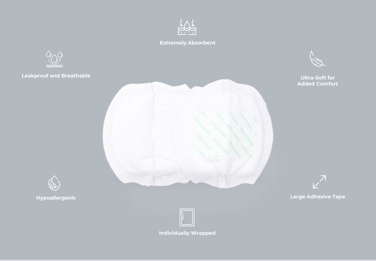 MOOIMOM Disposable Breast Pads (30pcs) description image