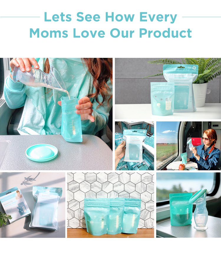 MOOIMOM Breastmilk Storage Bags 120ml (150pcs) description image