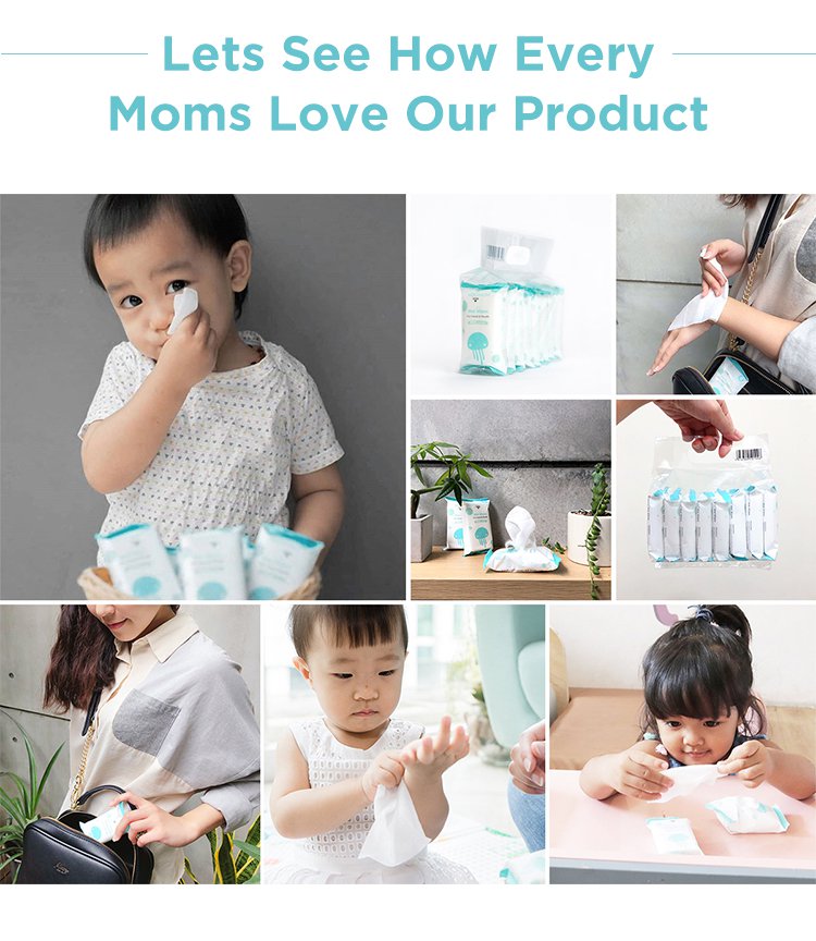 MOOIMOM Baby Wet Wipes with EDI Water (8pack) description image