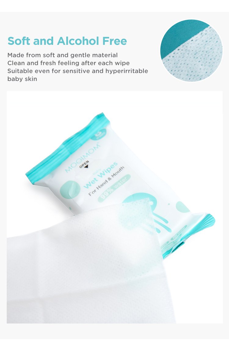 MOOIMOM Baby Wet Wipes with EDI Water (8pack) description image