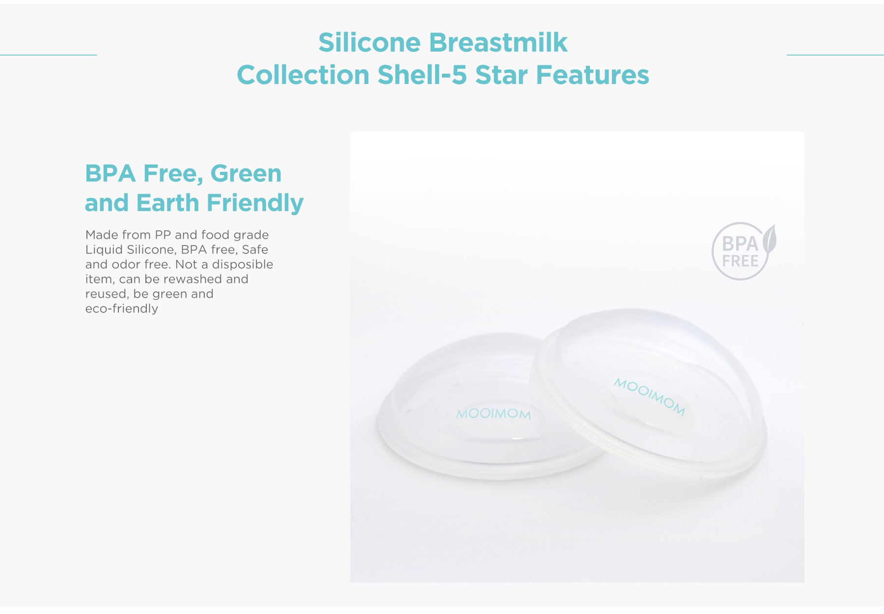 MOOIMOM Milk Collection Shell description image