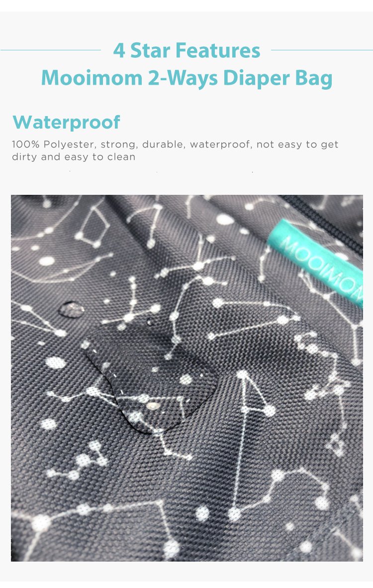 MOOIMOM Tote Diaper Bag description image