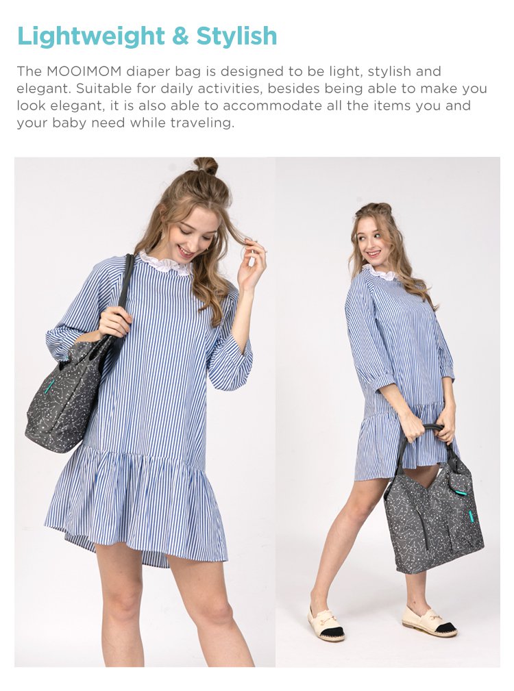 MOOIMOM Tote Diaper Bag description image