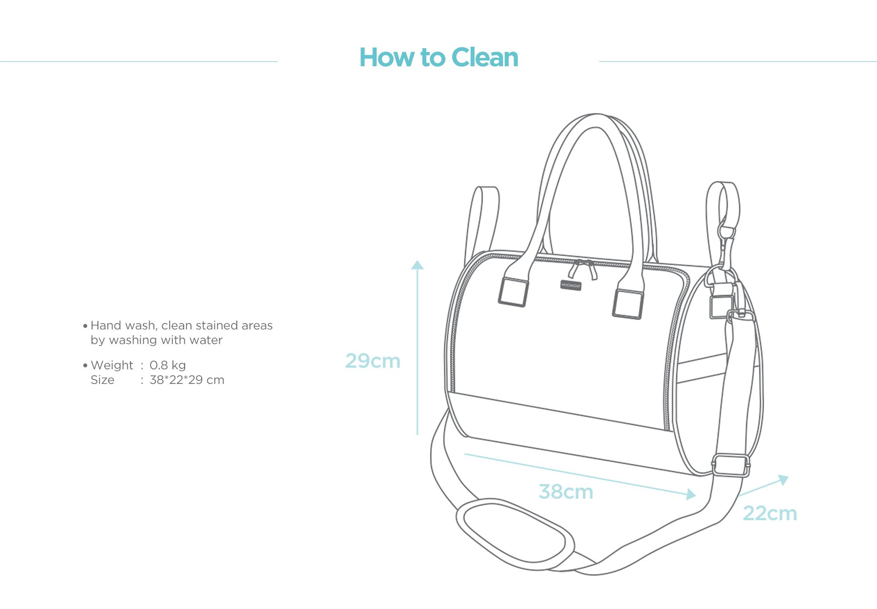 MOOIMOM Travel Diaper Bag description image