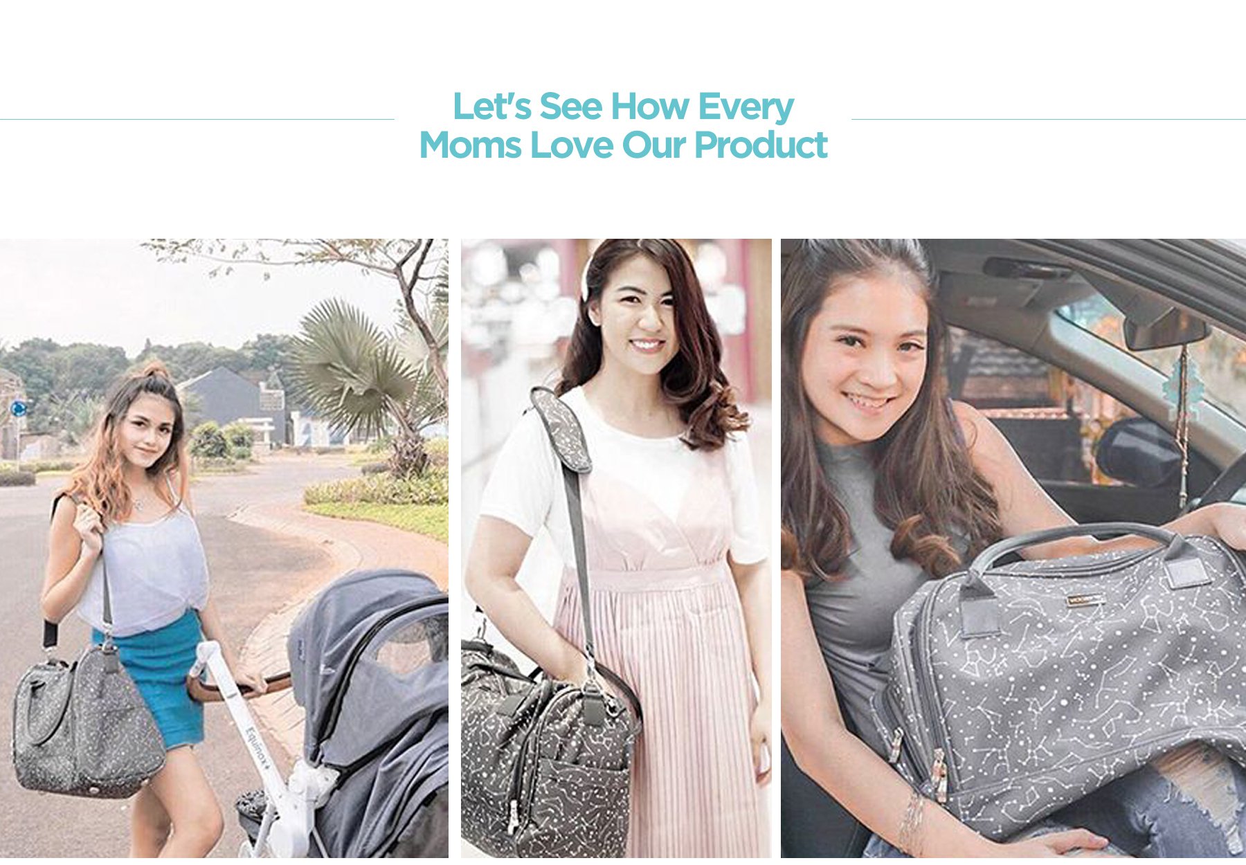 MOOIMOM Travel Diaper Bag description image