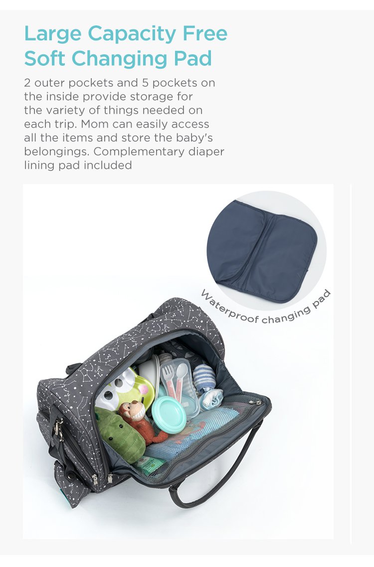 MOOIMOM Travel Diaper Bag description image