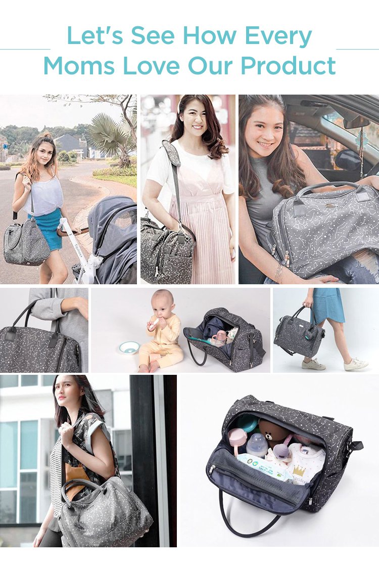 MOOIMOM Travel Diaper Bag description image