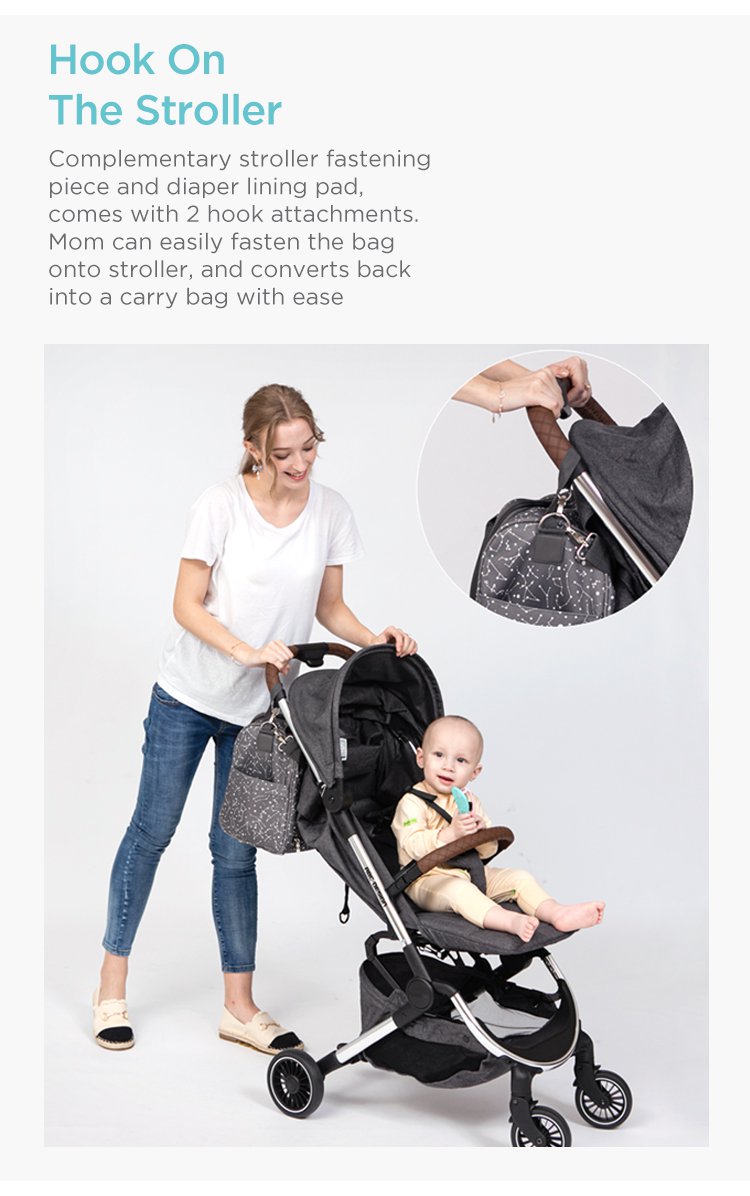 MOOIMOM Travel Diaper Bag description image