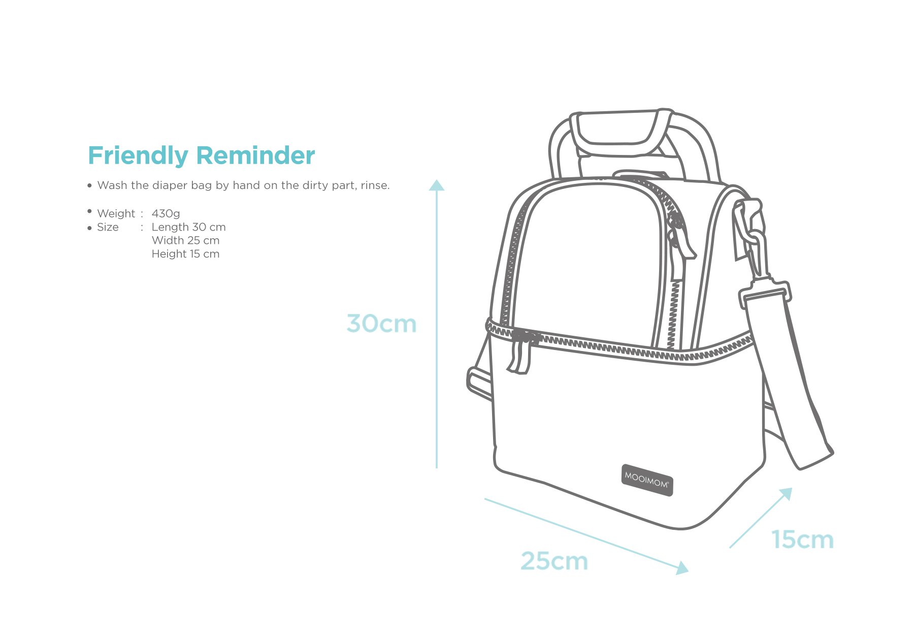 MOOIMOM Cooler Bag description image