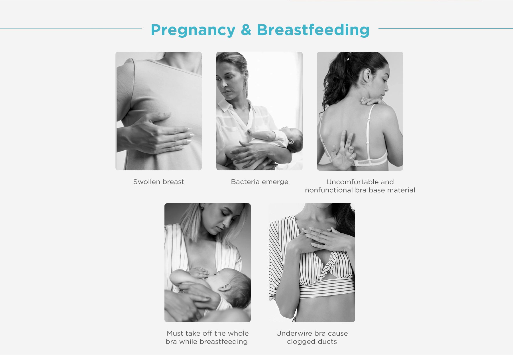 MOOIMOM Comfort Crossover Maternity & Nursing Bra description image