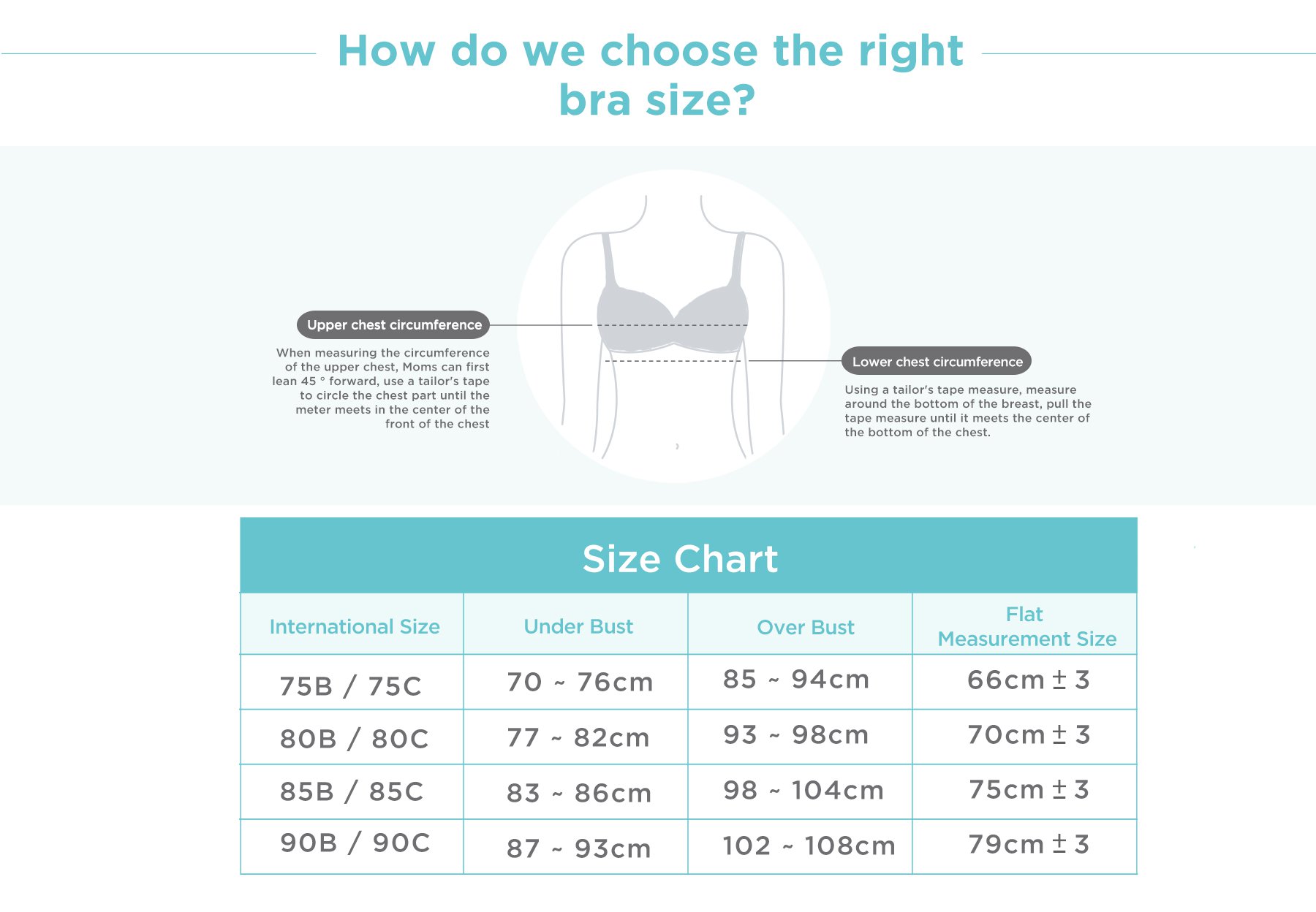 MOOIMOM Stripe Maternity & Nursing Bra description image