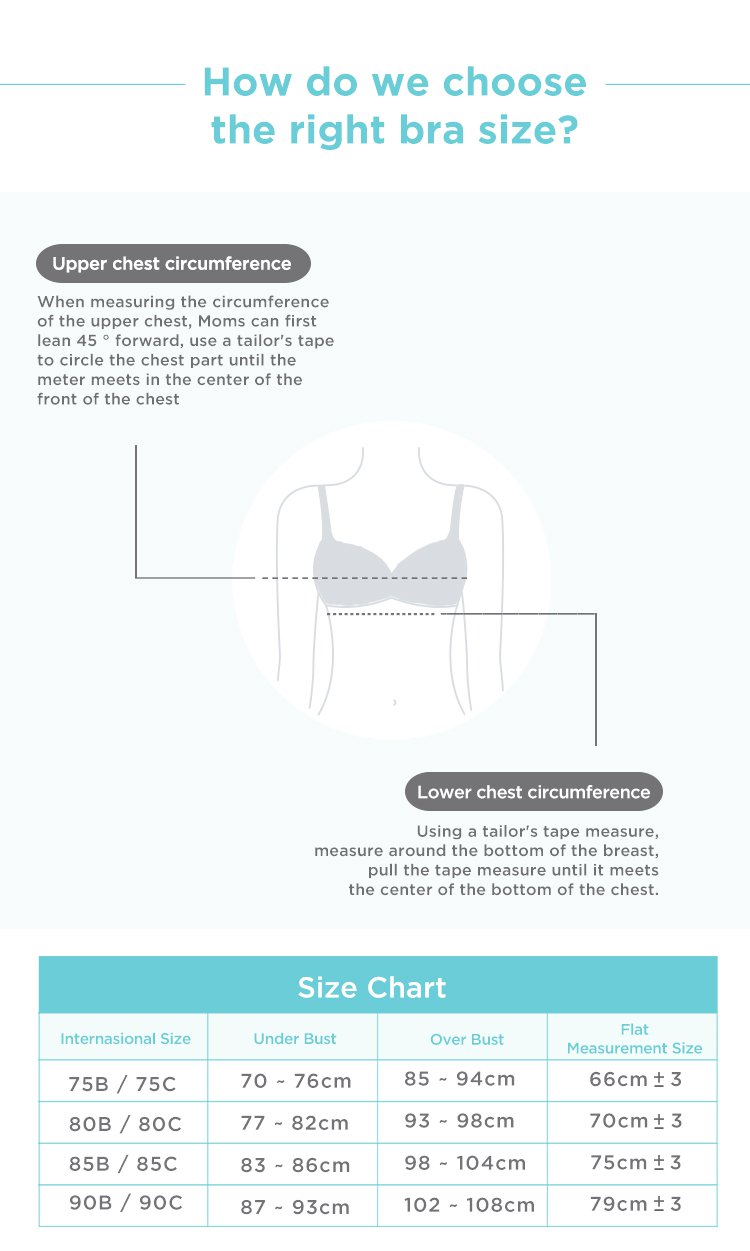 MOOIMOM Stripe Maternity & Nursing Bra description image
