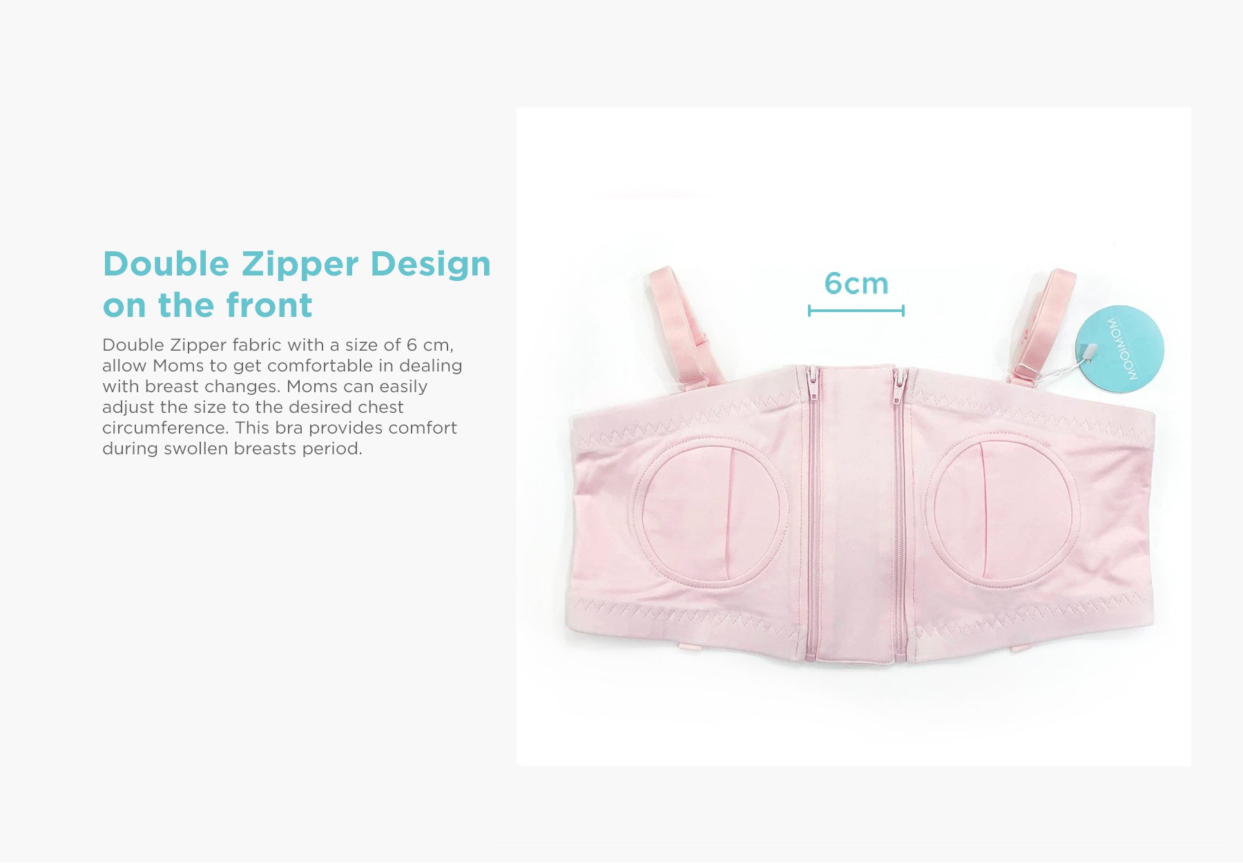 MOOIMOM Hands Free Pumping Bra description image