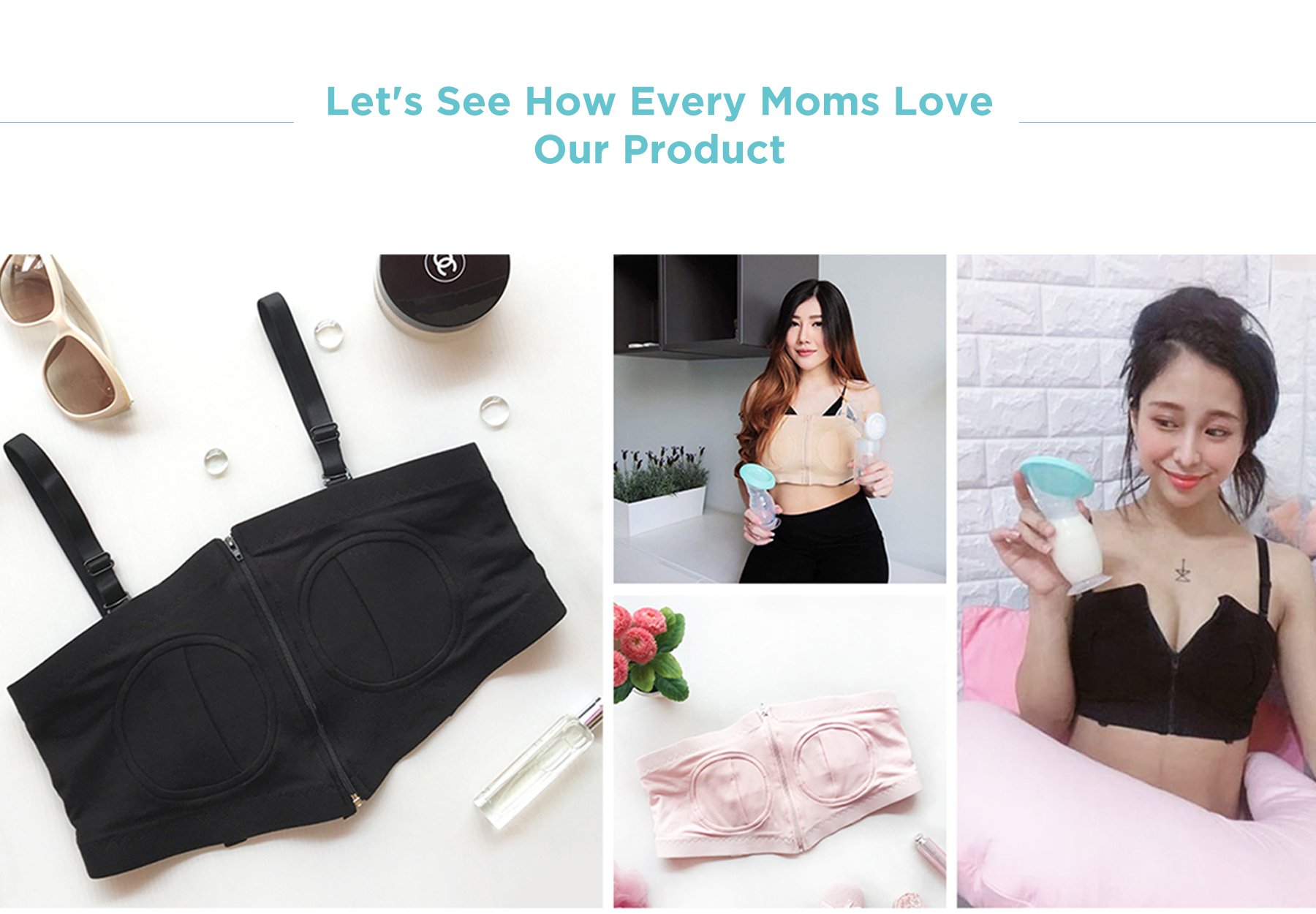 MOOIMOM Hands Free Pumping Bra description image