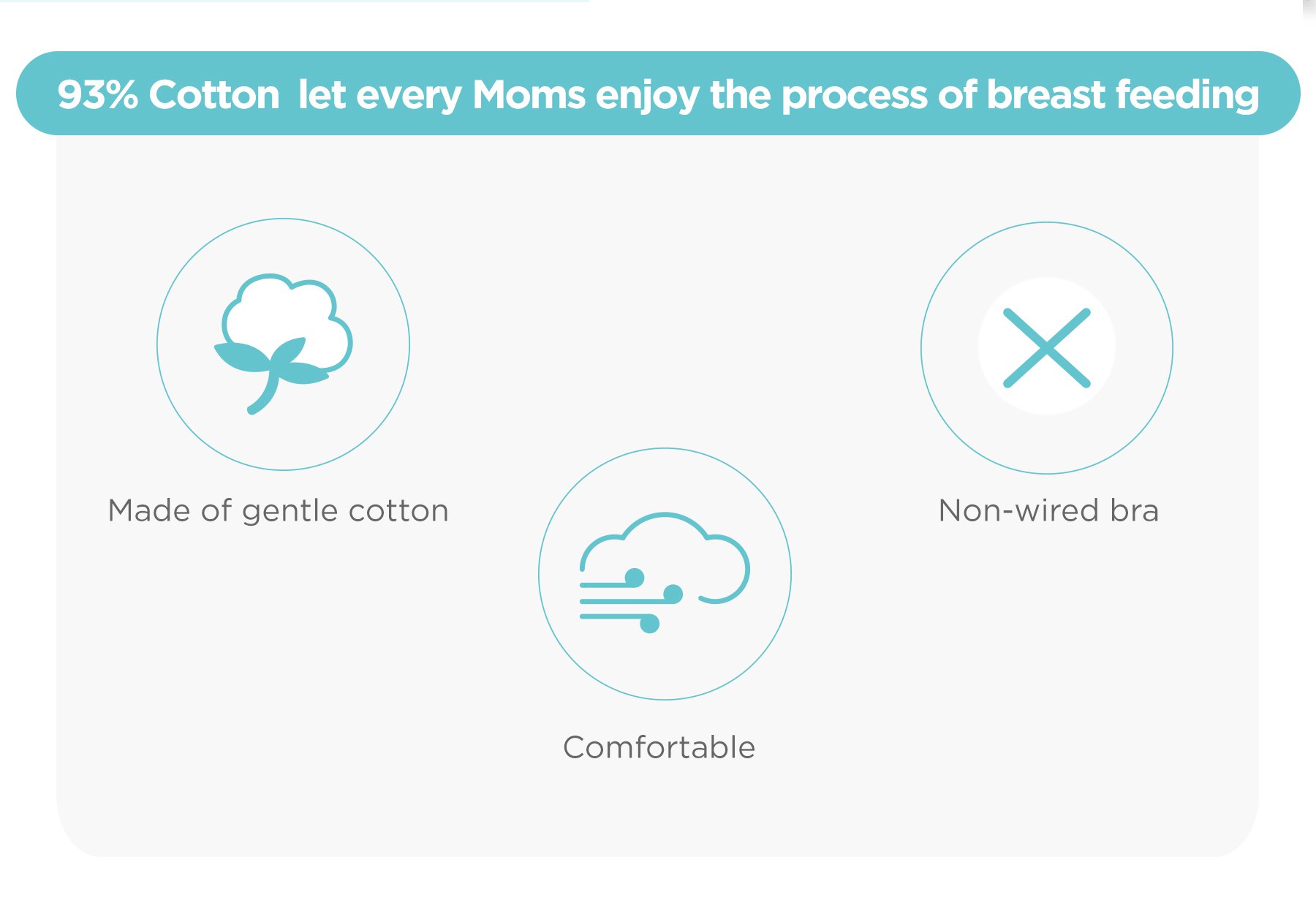 MOOIMOM Hands Free Pumping Bra description image