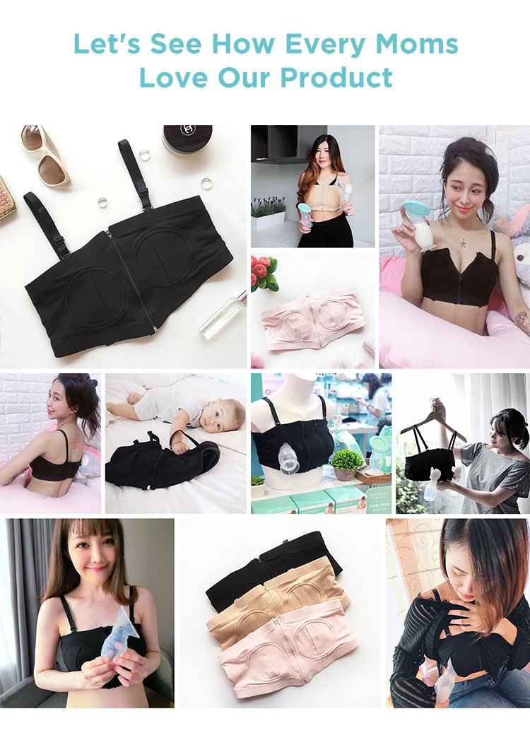 MOOIMOM Hands Free Pumping Bra description image