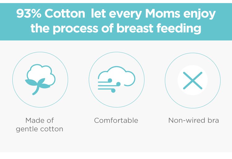 MOOIMOM Hands Free Pumping Bra description image