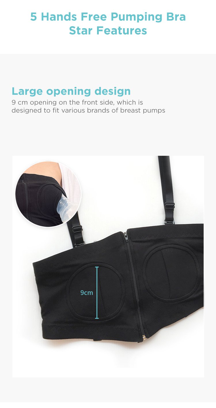 MOOIMOM Hands Free Pumping Bra description image