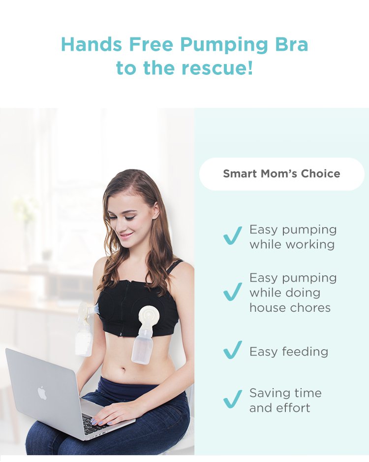 MOOIMOM Hands Free Pumping Bra description image