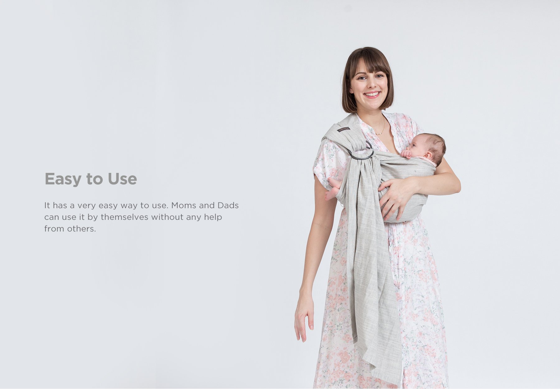 Tweeling & Co. Fine Collection Baby Sling description image