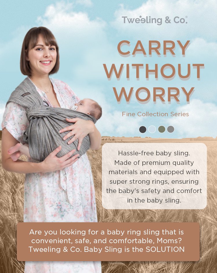 Tweeling & Co. Fine Collection Baby Sling description image