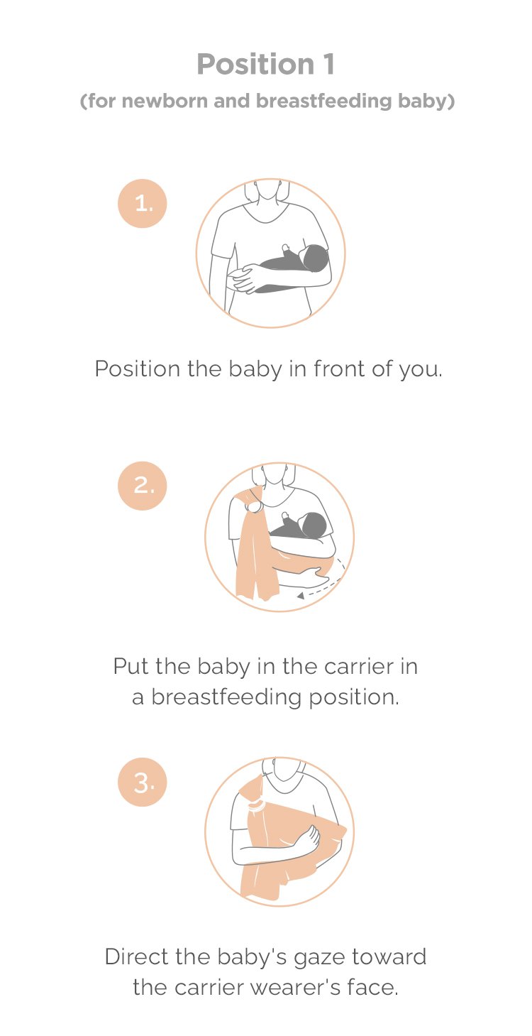 Tweeling & Co. Fine Collection Baby Sling description image