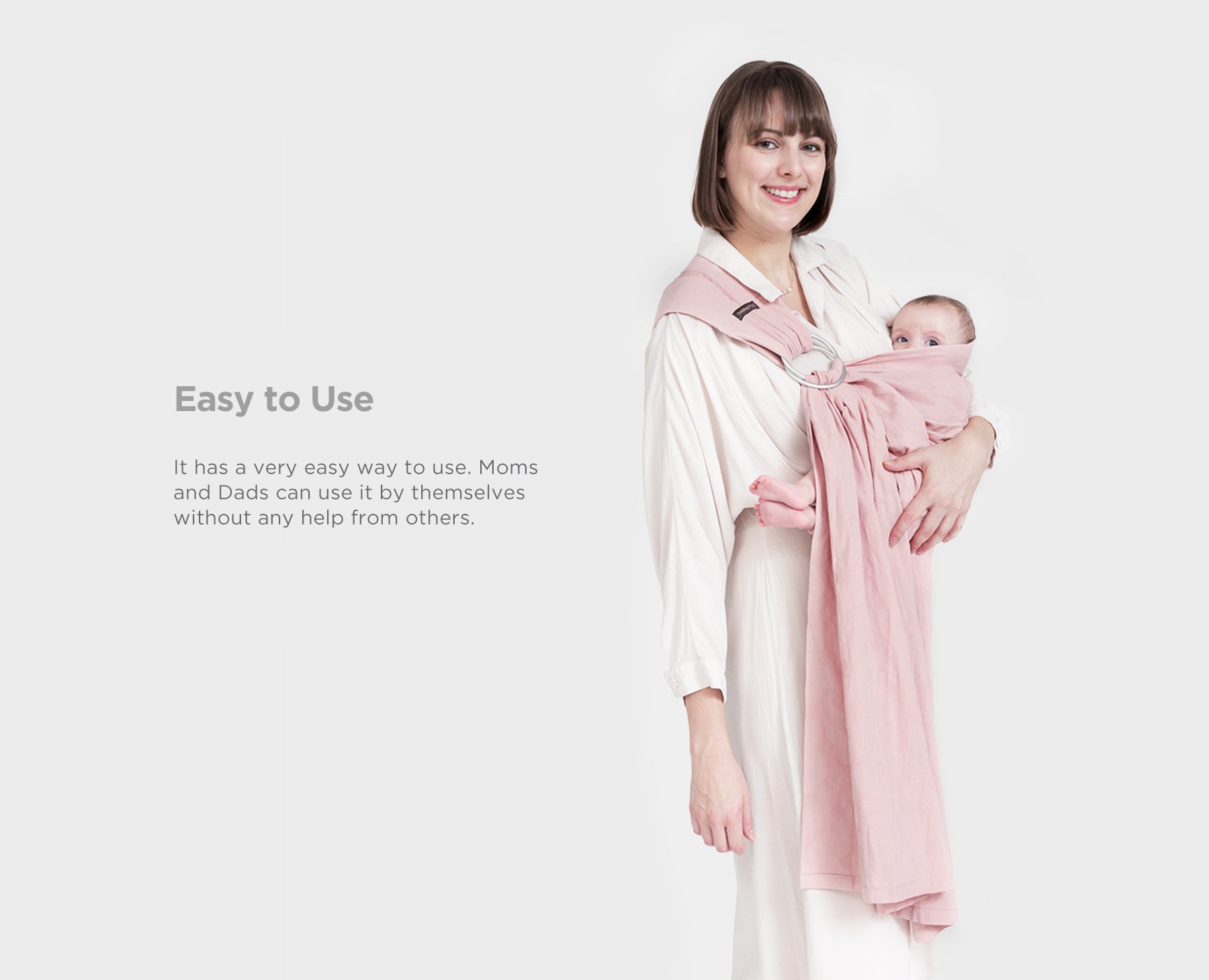 Tweeling & Co. Cloud Collection Baby Sling description image