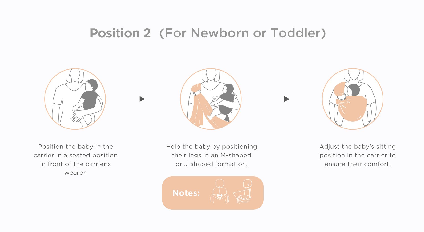 Tweeling & Co. Cloud Collection Baby Sling description image