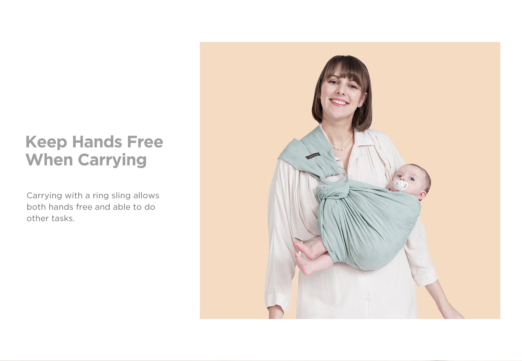 Tweeling & Co. Cloud Collection Baby Sling description image