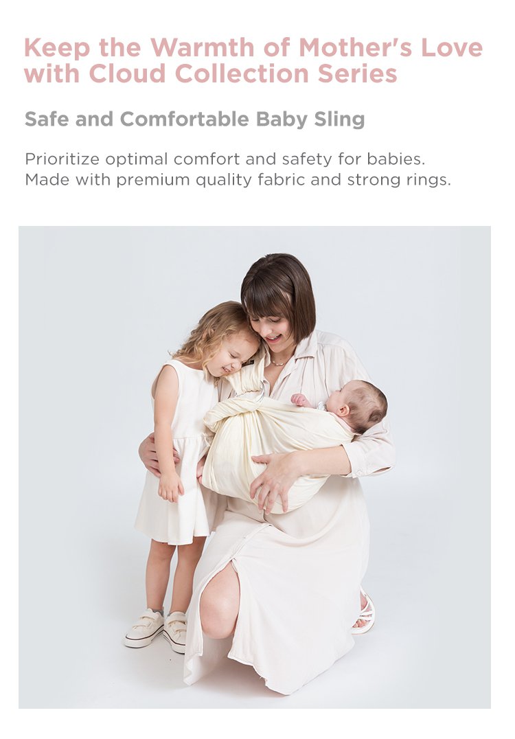 Tweeling & Co. Cloud Collection Baby Sling description image