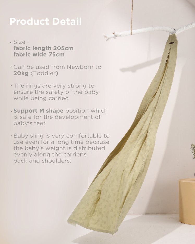 Tweeling & Co. Cloud Collection Baby Sling description image
