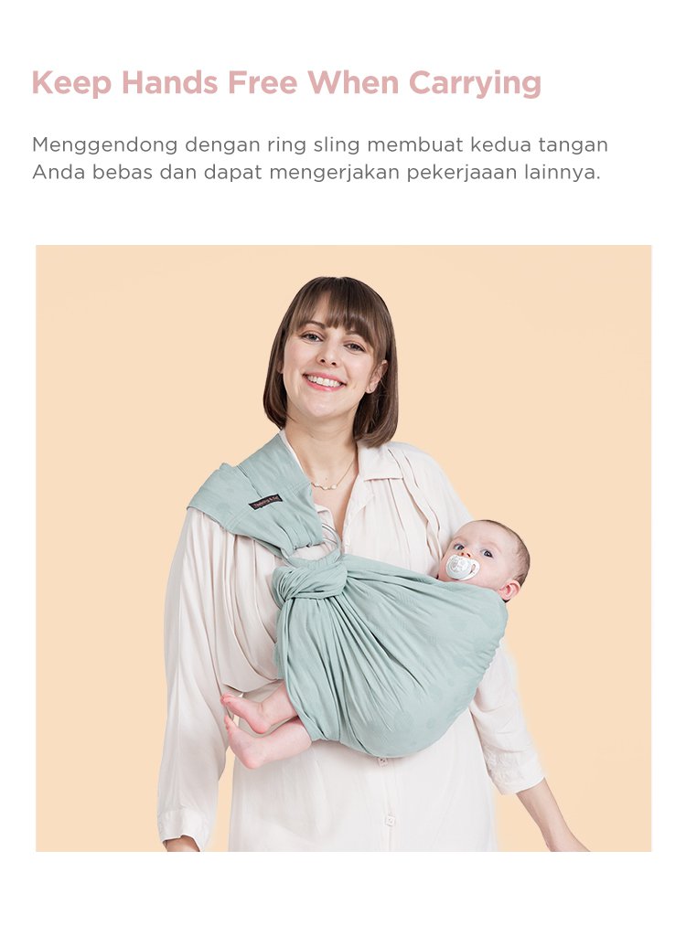 Tweeling & Co. Cloud Collection Baby Sling description image