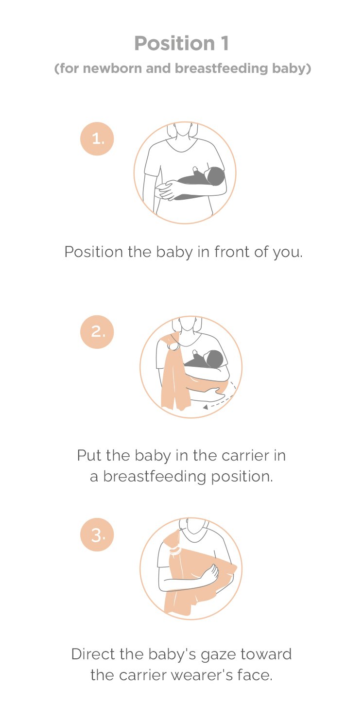 Tweeling & Co. Cloud Collection Baby Sling description image