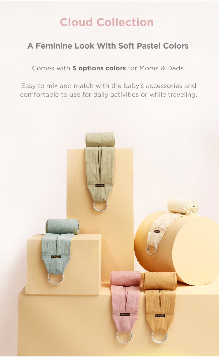 Tweeling & Co. Cloud Collection Baby Sling description image