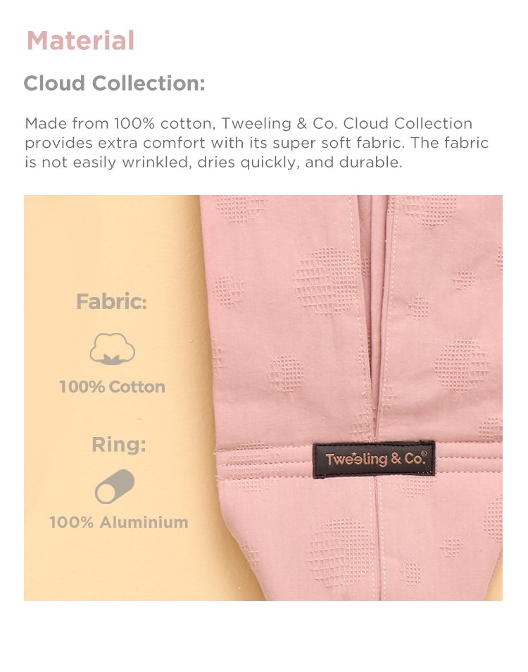 Tweeling & Co. Cloud Collection Baby Sling description image
