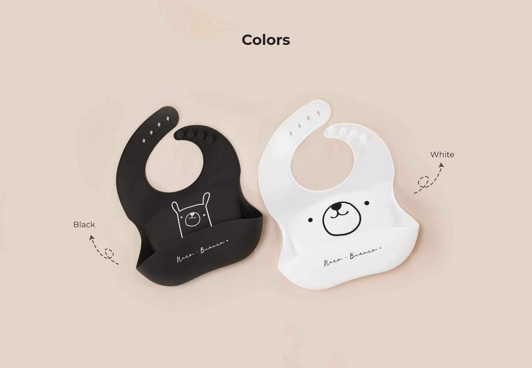 Nero Bianco Silicone BIB description image