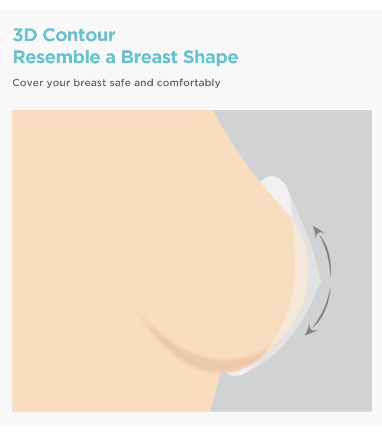 MOOIMOM disposable Breast Pad 3D (10pcs) description image