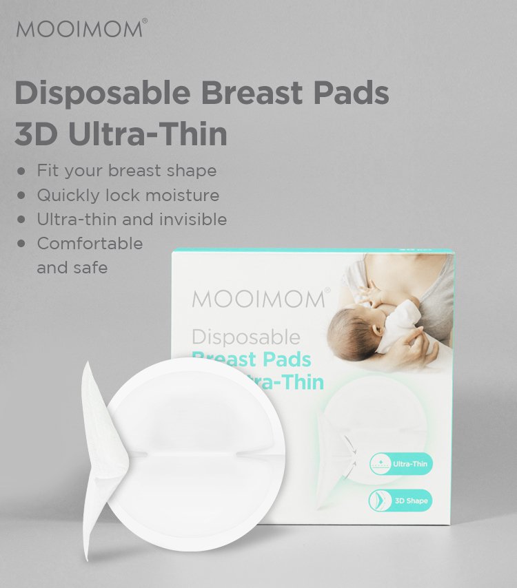 MOOIMOM Disposable Breast Pad 3D (30pcs) description image
