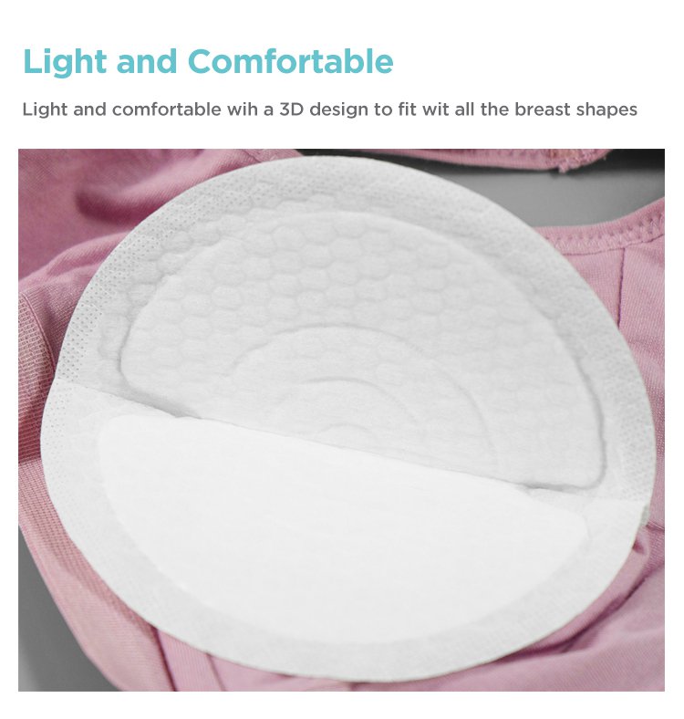 MOOIMOM Disposable Breast Pad 3D (30pcs) description image
