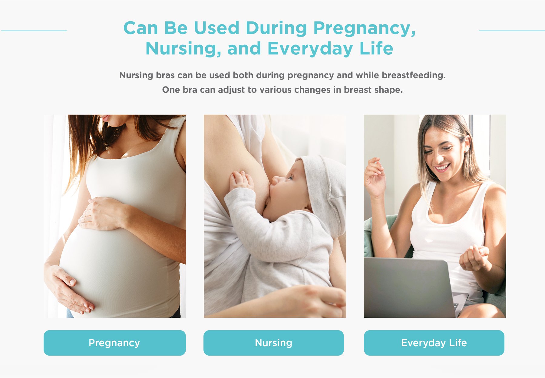 MOOIMOM Delicate Maternity & Nursing Bra description image