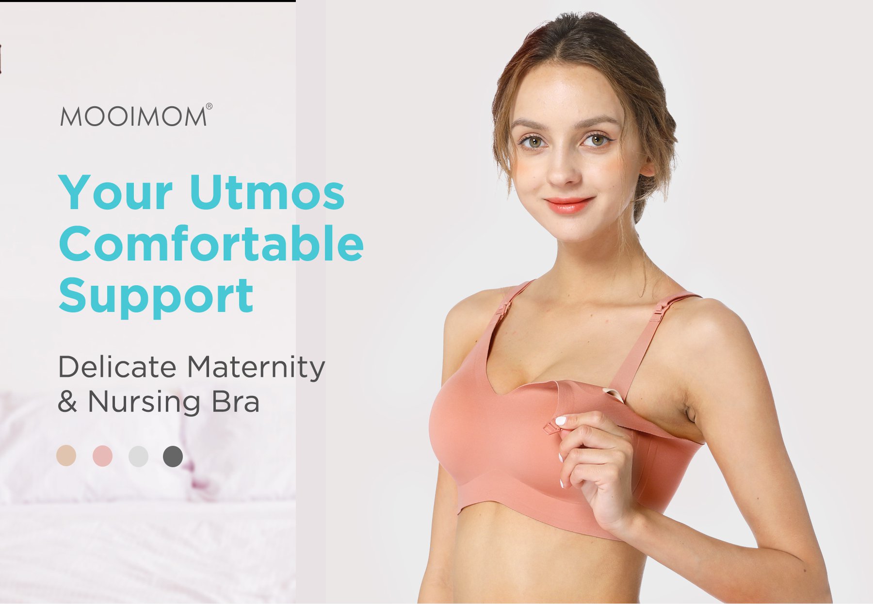 MOOIMOM Delicate Maternity & Nursing Bra description image